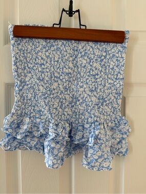 Lost + Wander Smocked Ruffle Skirt/Tube Top